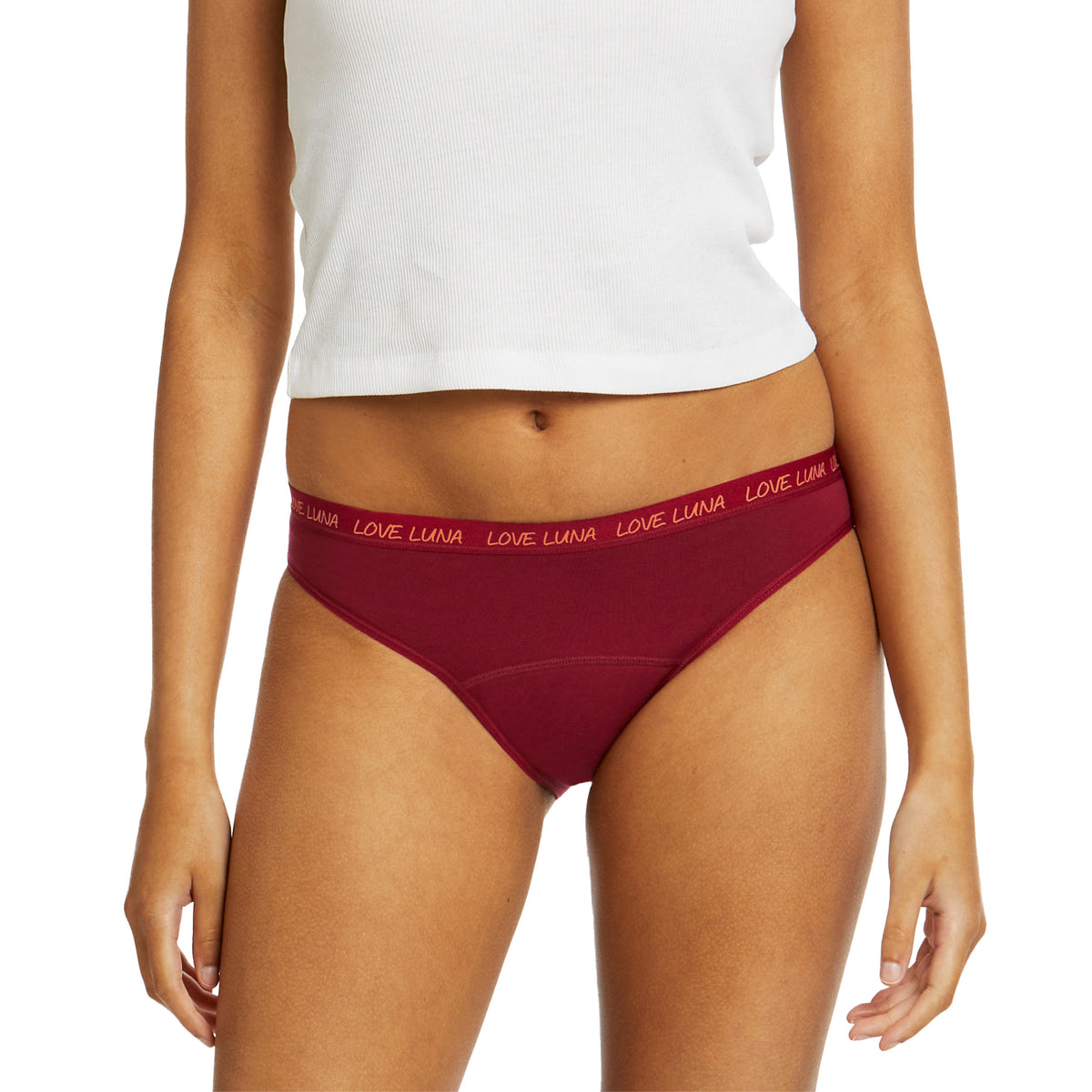 Teens First Period Bikini Brief - Cherry