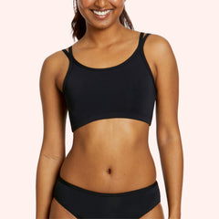 Teens First Swim Bikini Top - Black