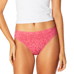 Teens Period Bikini Brief 2 Pack - Black & Strawberry Leopard