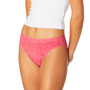 Teens Period Bikini Brief 2 Pack - Black & Strawberry Leopard