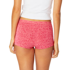 Teens Period Shortie Brief 2 Pack - Black & Strawberry Leopard