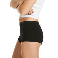 Teens Period Shortie Brief 2 Pack - Black & Strawberry Leopard