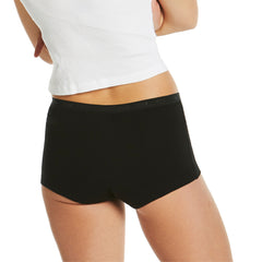 Teens Period Shortie Brief 2 Pack - Black & Strawberry Leopard