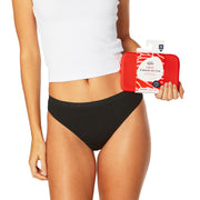 Teens Period Ready Pack - 2 Pack Bikini Briefs & Zip Bag
