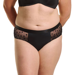 Self Love Period Midi Brief - Black