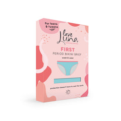 Teens First Period Bikini Aqua/Watermelon